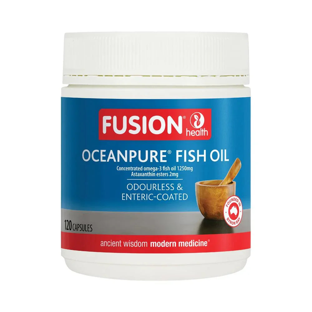 Fusion Health Oceanpure Fish Oil Odourless Enteric 120c