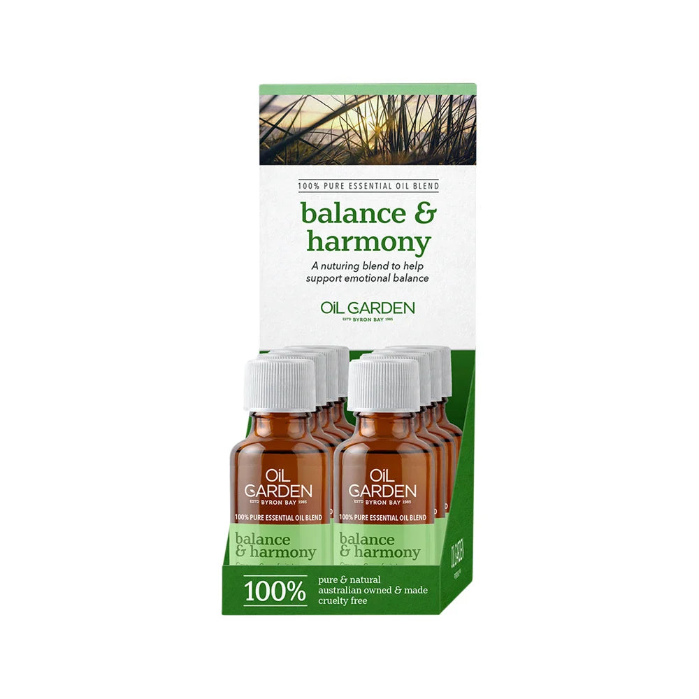 Oil Garden Essential Oil Blend Balance Harmony 25ml X 8 Dis