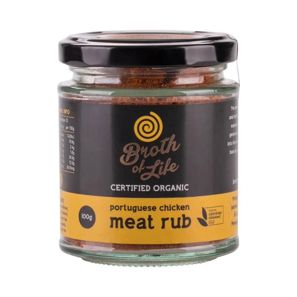 Broth Of Life Org Meat Rub Portuguese Chicken 100g