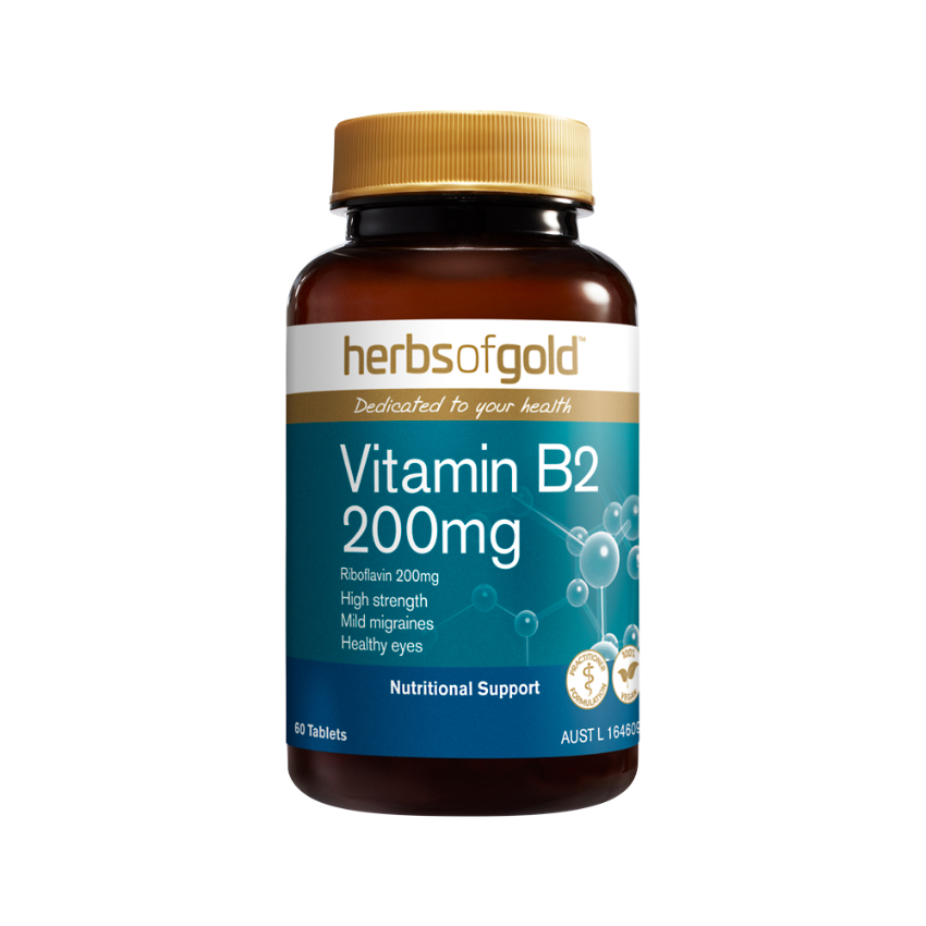 Herbs Of Gold Vitamin B2 200mg 60t