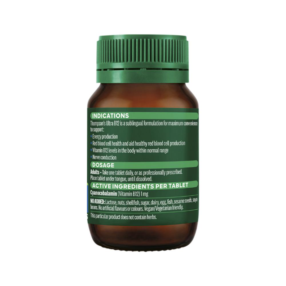 Thompsons Ultra B12 1000mcg Sublingual 100t