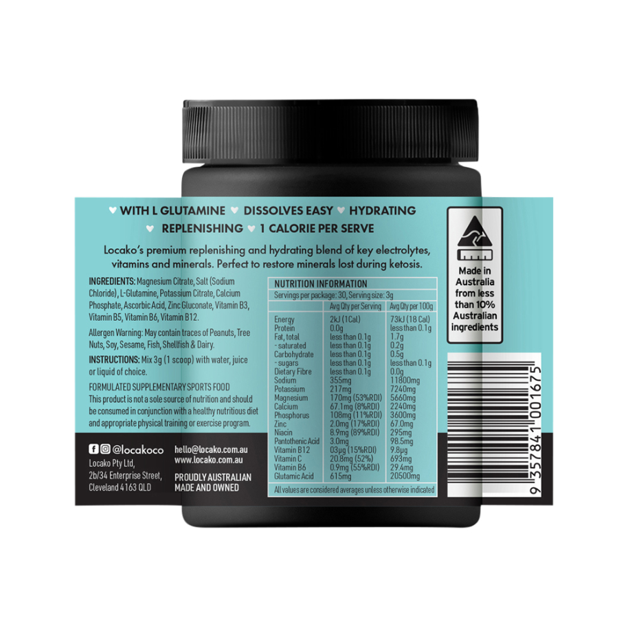 Locako Keto Electrolyte Unflavoured 90g