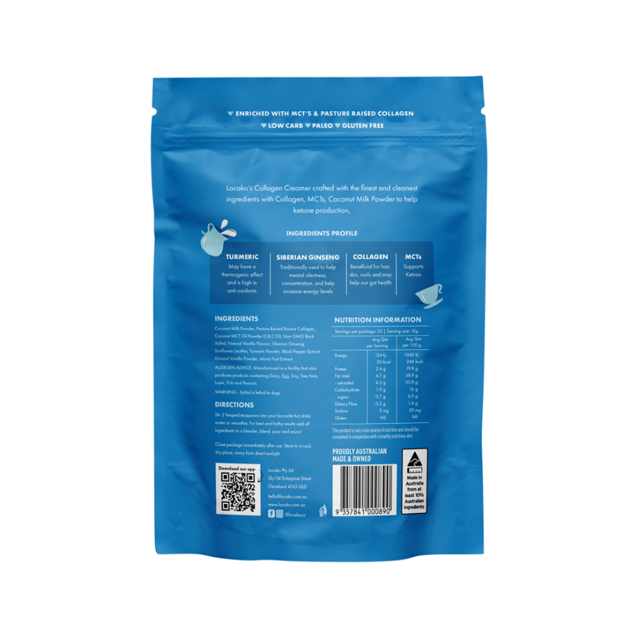 Locako Collagen Creamer Performance Madag Vanil 300g