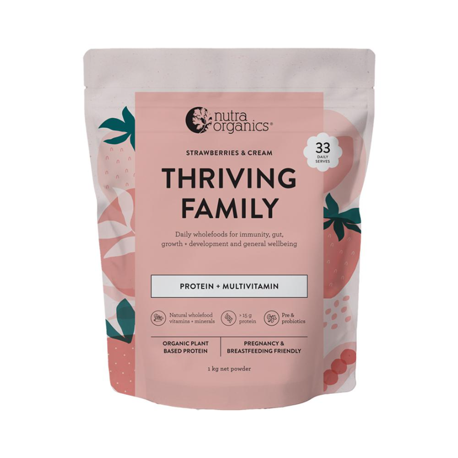 Nutra Org Org Protein Thriving Family Strawberries Cream 1kg