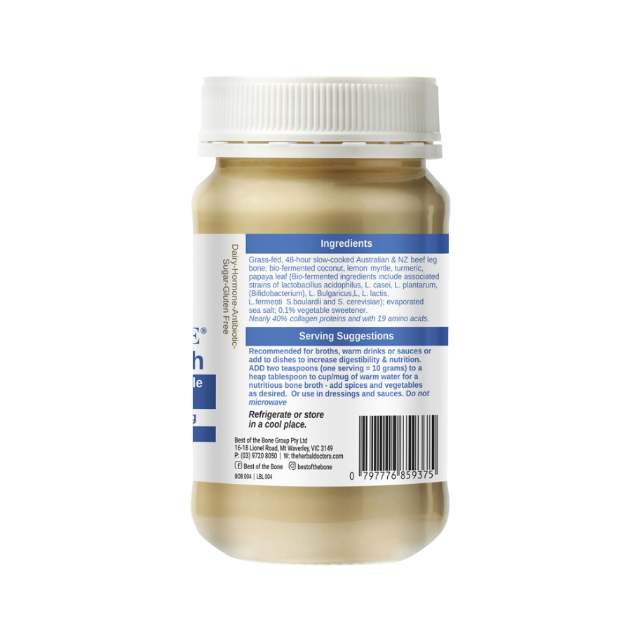 Best Bone Bone Broth Beef Conc Probiotic 390g