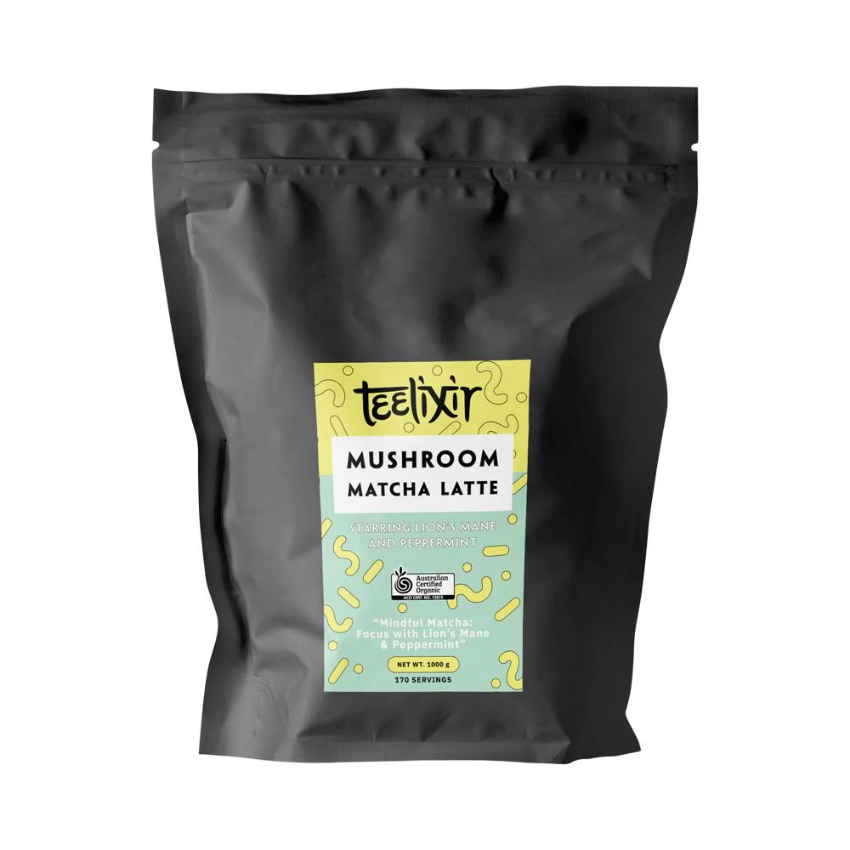 Teelixir Organic Mushroom Latte Matcha 1000g