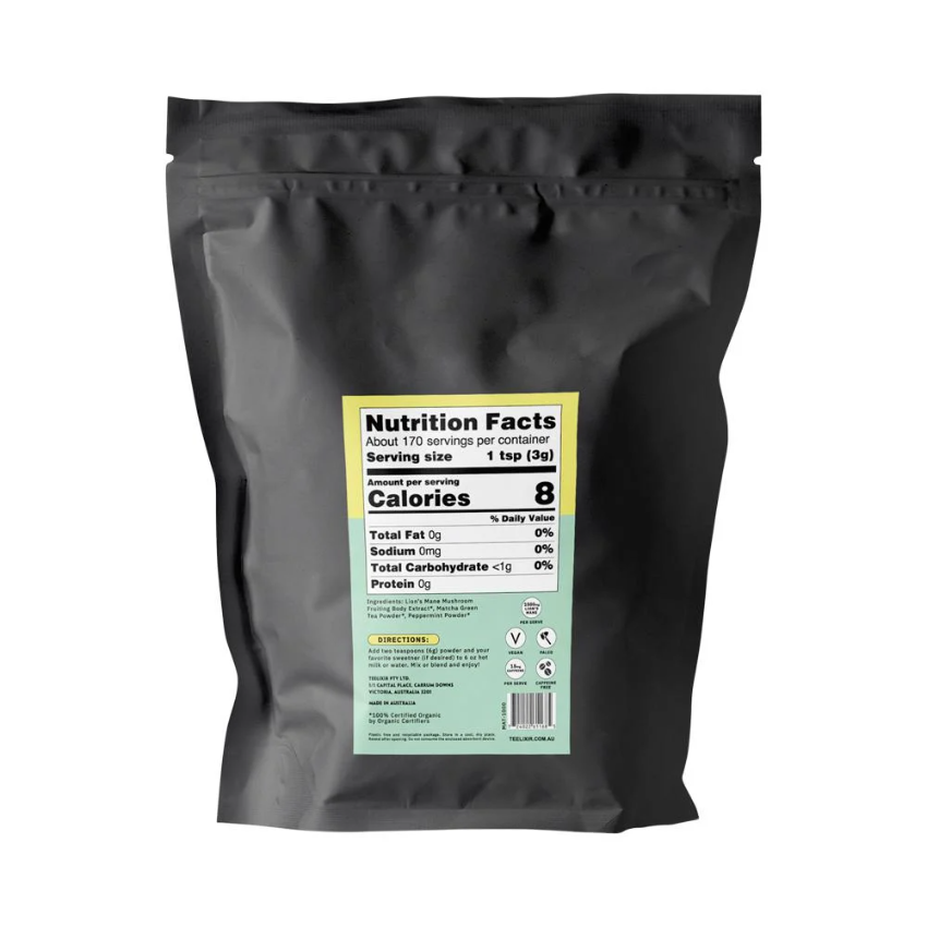 Teelixir Organic Mushroom Latte Matcha 1000g