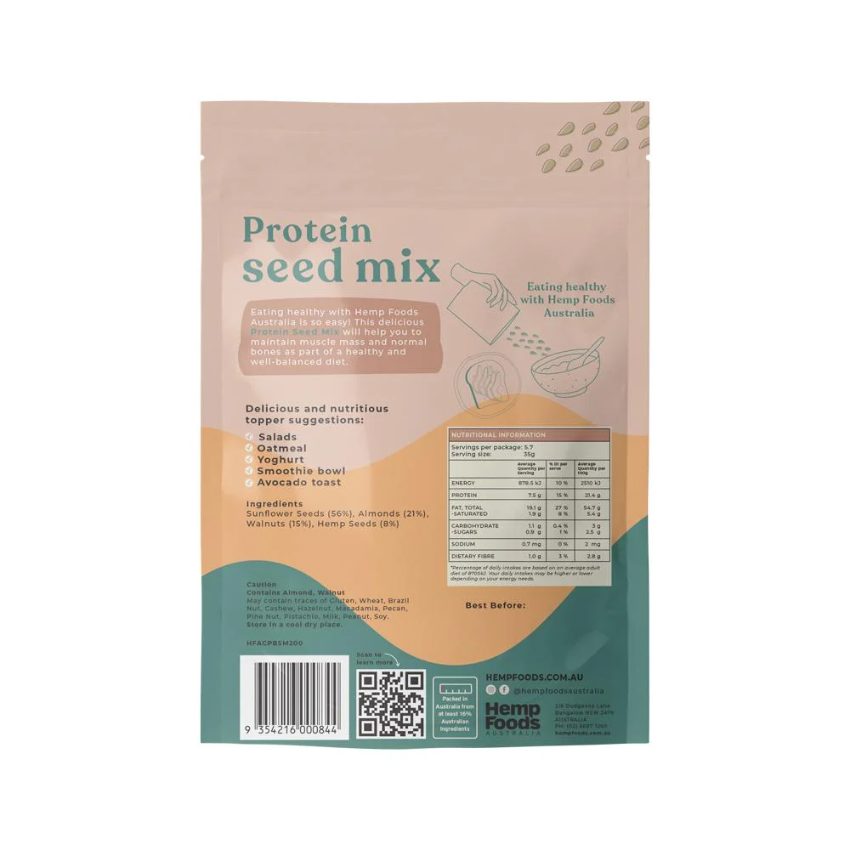 Hemp Foods Aust Seed Mix Protein 200g