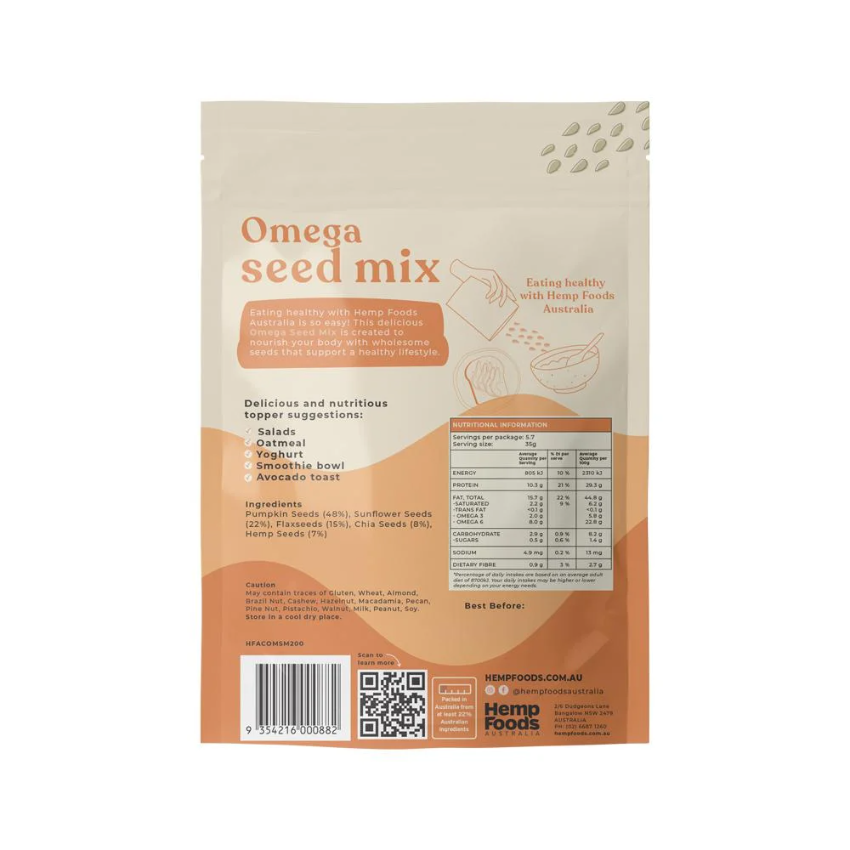 Hemp Foods Aust Seed Mix Omega 200g