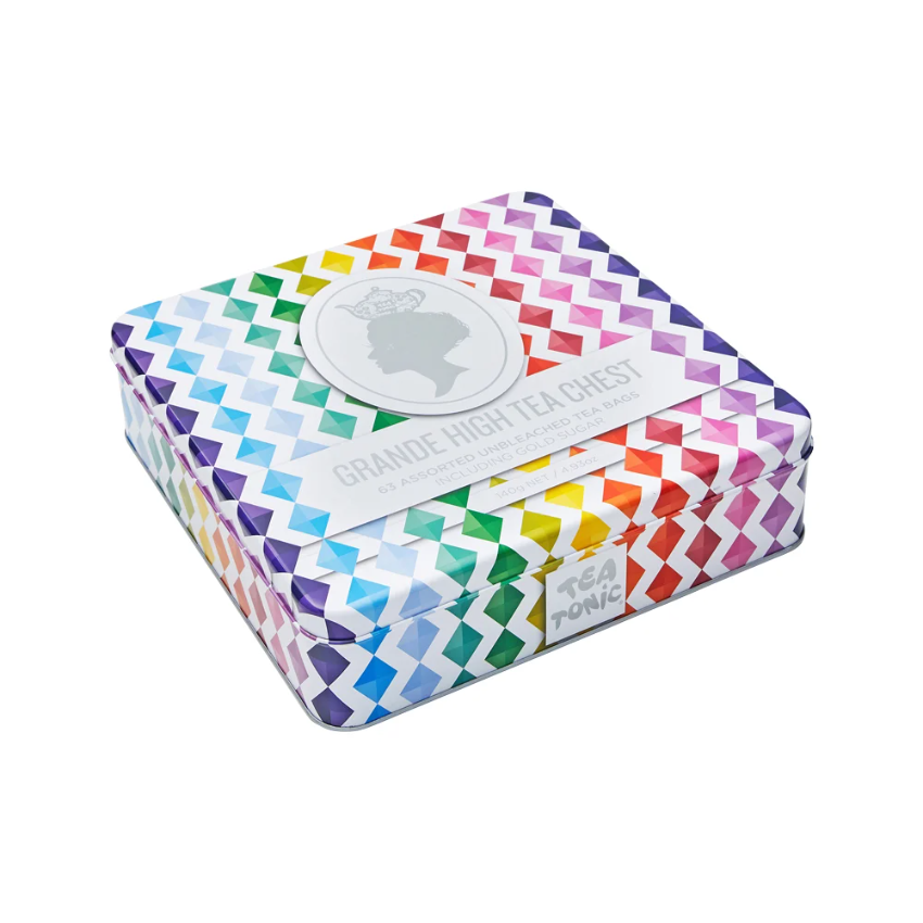 Tea Tonic Tin Tea Chest High Tea Grande X 63 Tea Bags