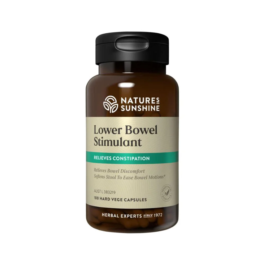 Natures Sunshine Lower Bowel Stimulant Cap Bottle