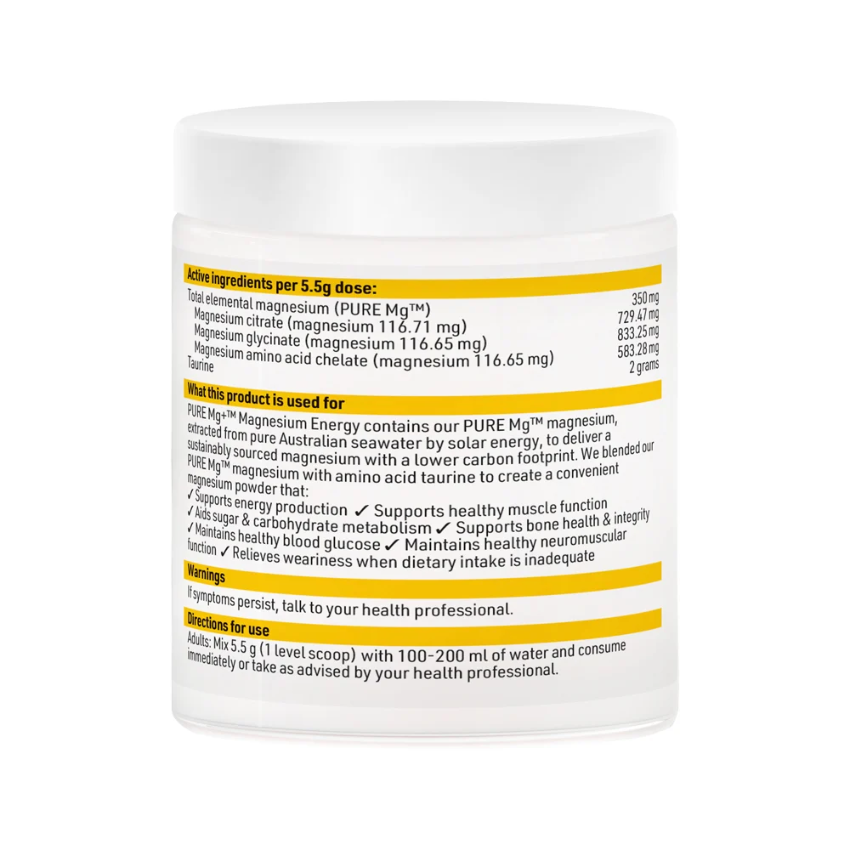 Sfi Health Pure Mg Magnesium Energy 165g