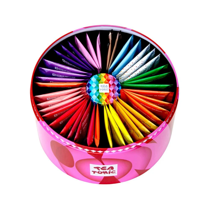 Tea Tonic Energising Selection Round Tin X 40 Tea Bags