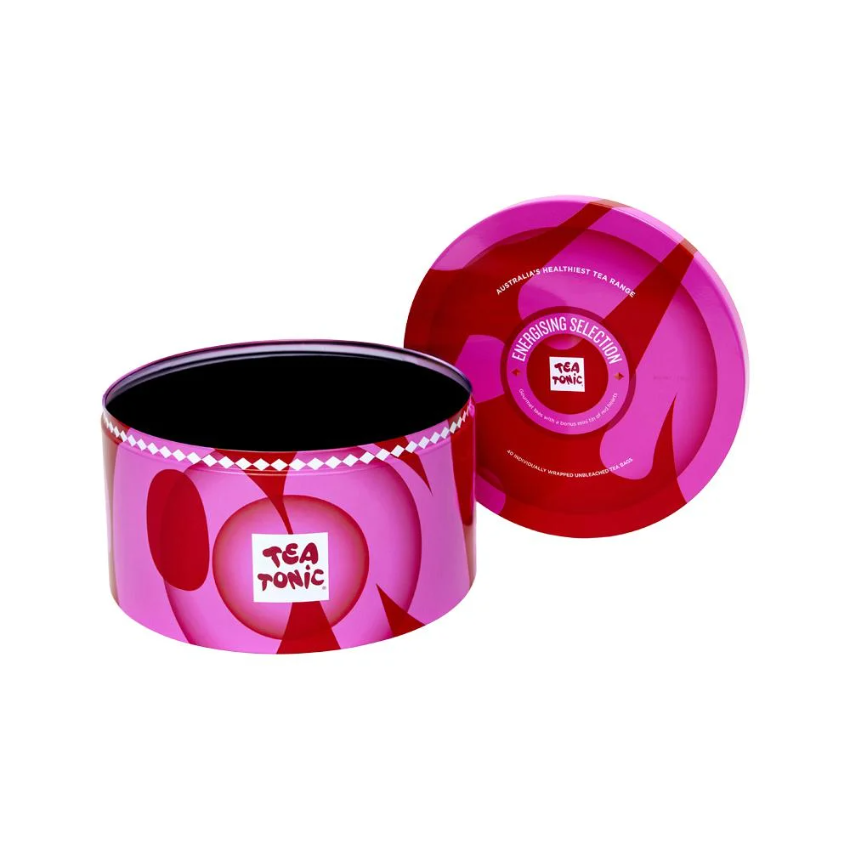 Tea Tonic Energising Selection Round Tin X 40 Tea Bags