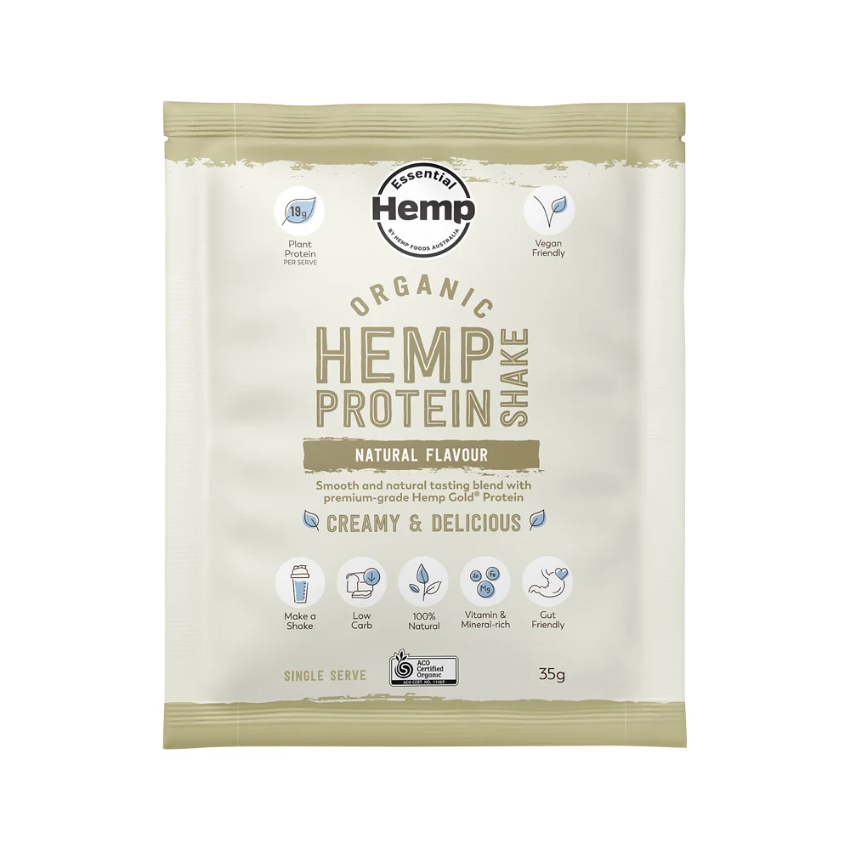Hemp Foods Aust Org Hemp Protein Shake Natural 35g X 7