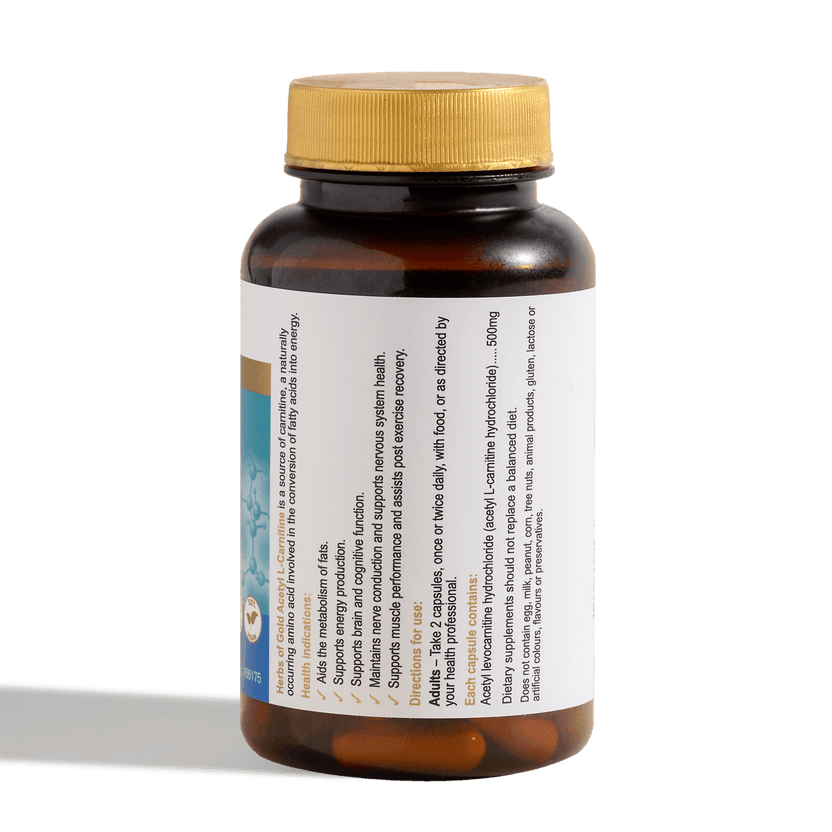 Herbs Of Gold Acetyl L Carnitine 60c
