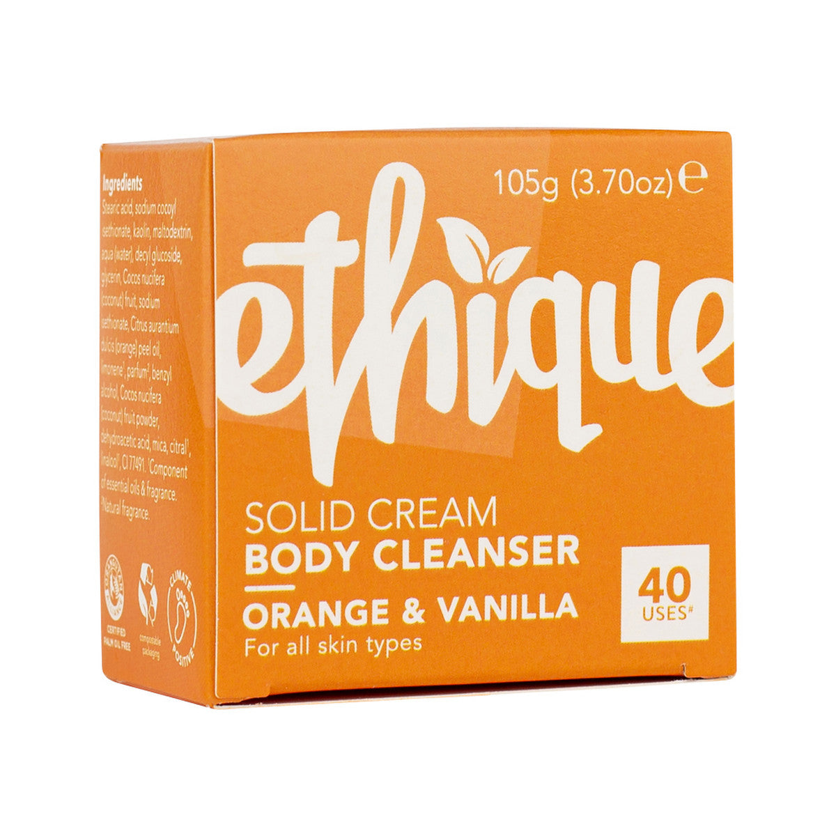 Ethique Body Cleanser Orange And Vanilla 105g