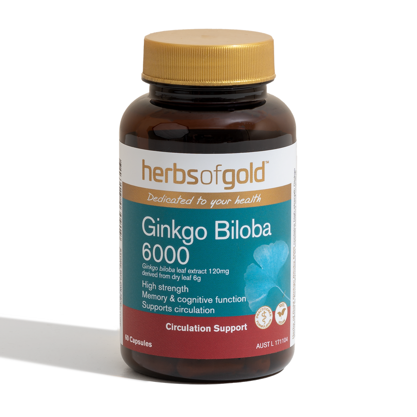 Herbs Of Gold Ginkgo Biloba 6000 60vc