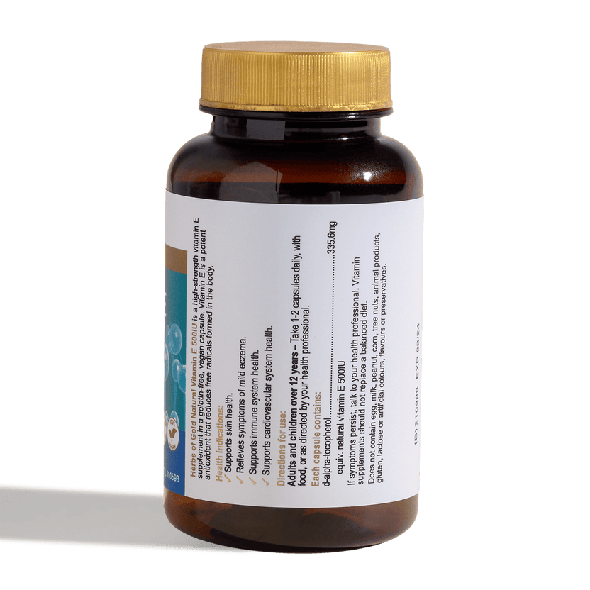 Herbs Of Gold Natural Vitamin E 500iu 100c