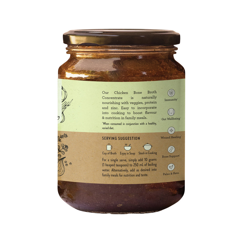 Nutra Org Bone Broth Chicken Concentrate Native Herbs 250g