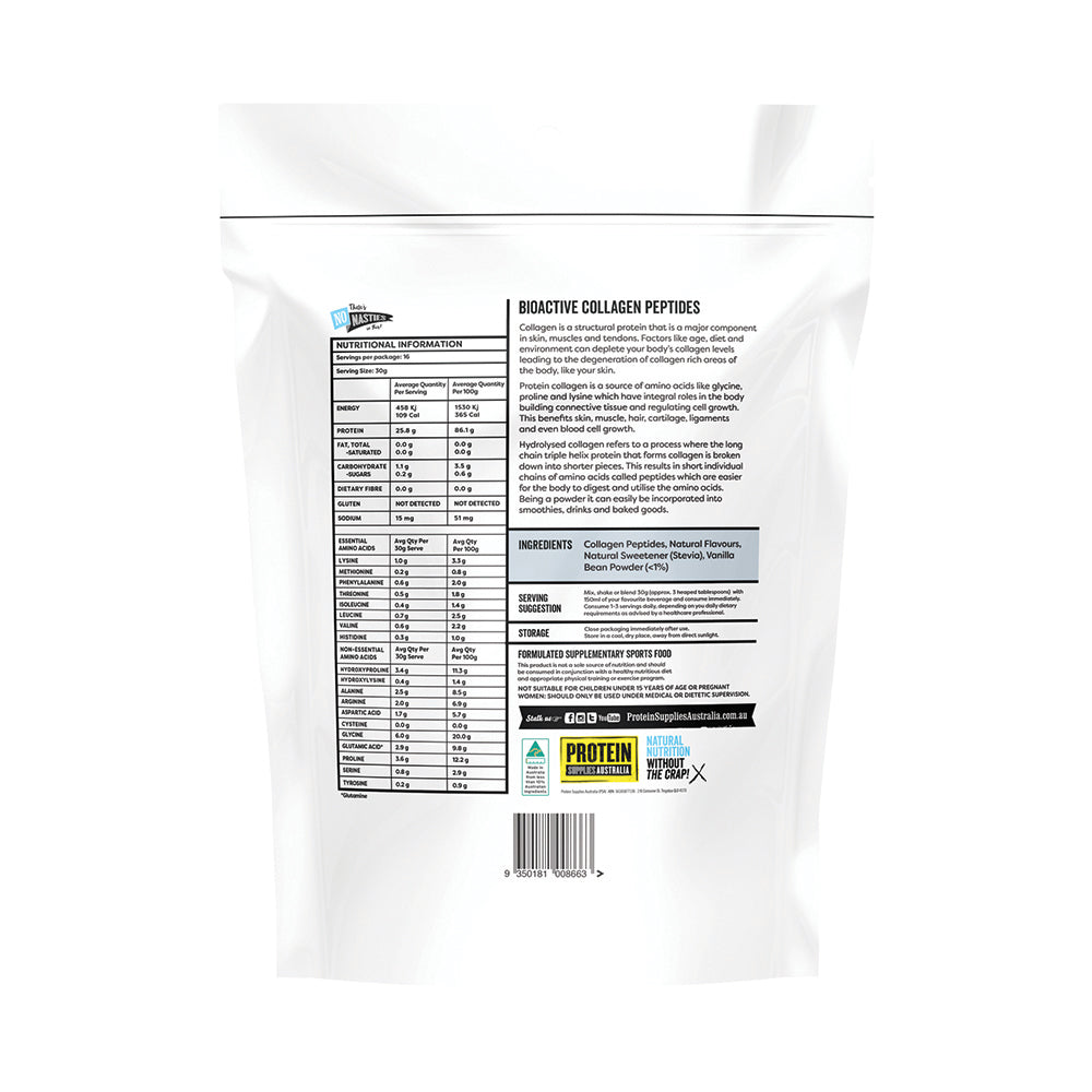 Protein Supplies Collagen Peptides Vanilla 500g