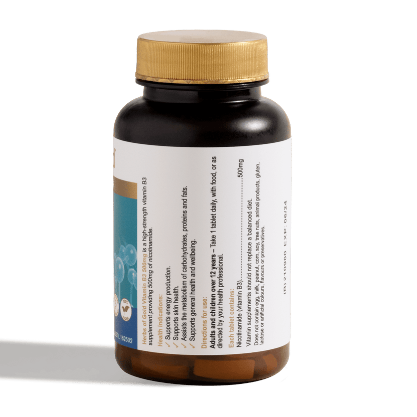 Herbs Of Gold Vitamin B3 500mg 60t