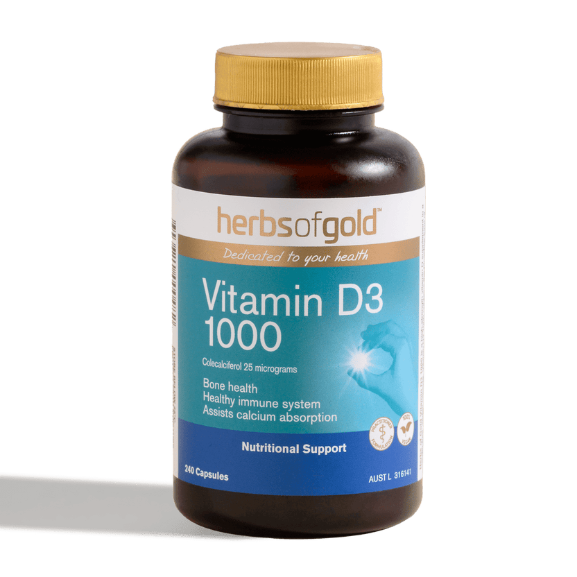 Herbs Of Gold Vitamin D3 1000 240c