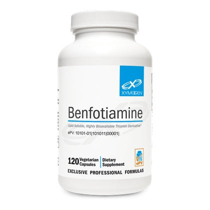 Xymogen Benfotiamine | Fat-Soluble Vitamin B1, 120 Capsules