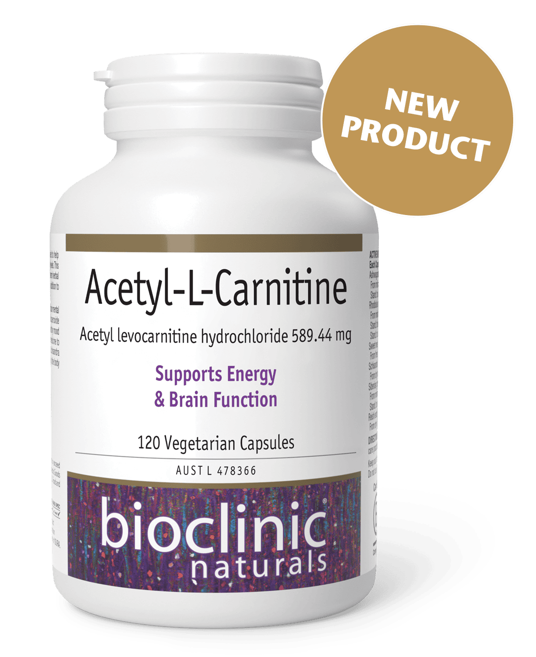 Bioclinic Naturals Acetyl L Carnitine 120vc