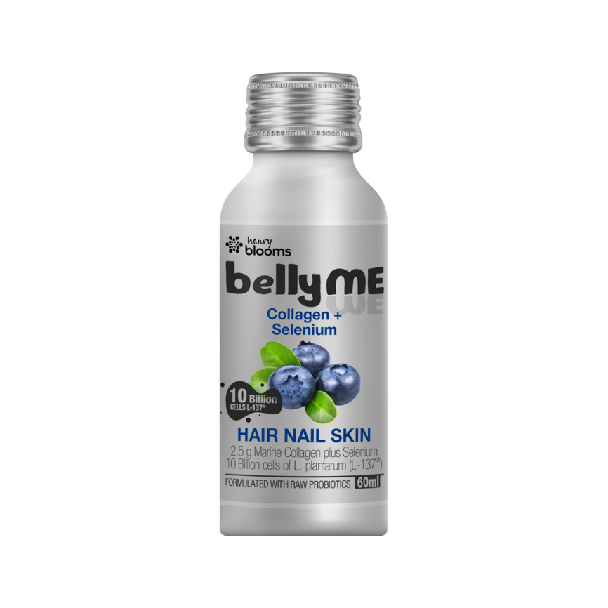 H.blooms Bellyme Hair Nail Skin Shots Berry 60ml X 7 Pack