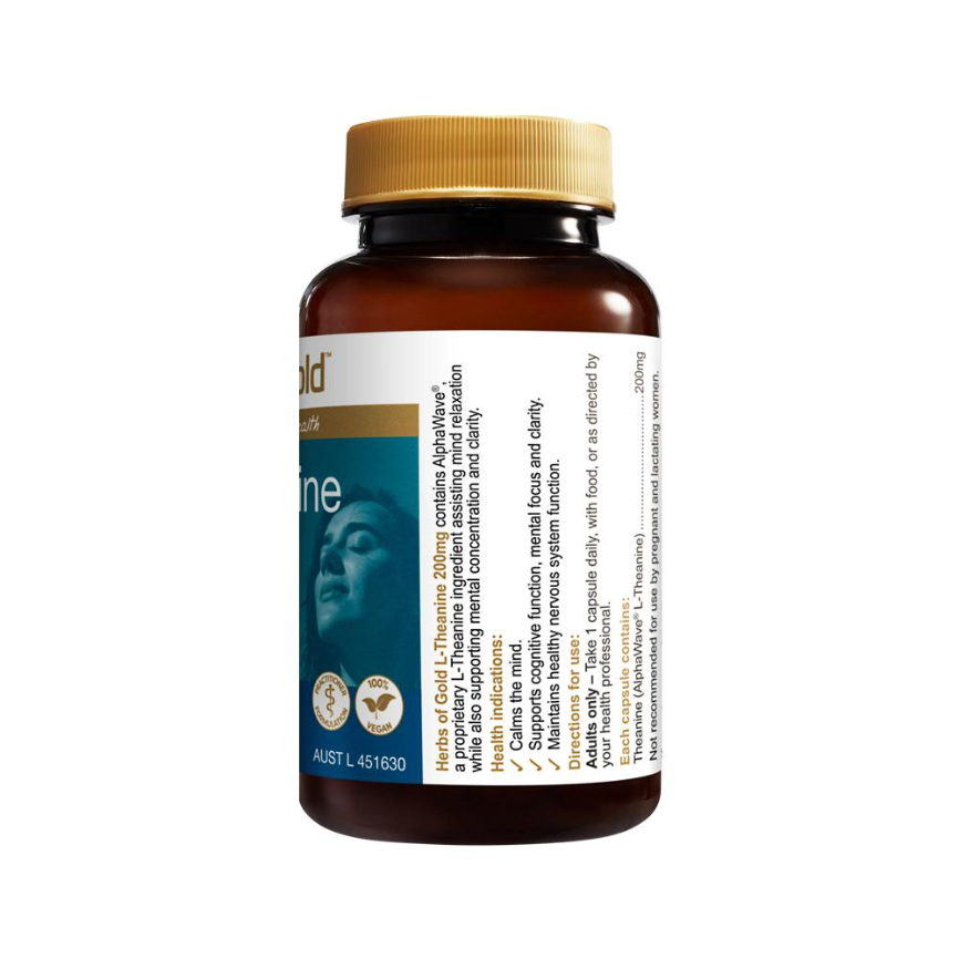 Herbs Of Gold L Theanine 200mg