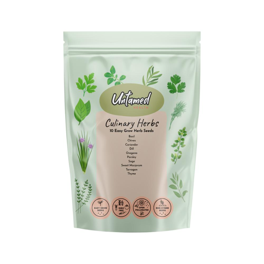 Untamed Health Seeds Culinary Herbs X 10 Seed Varieties