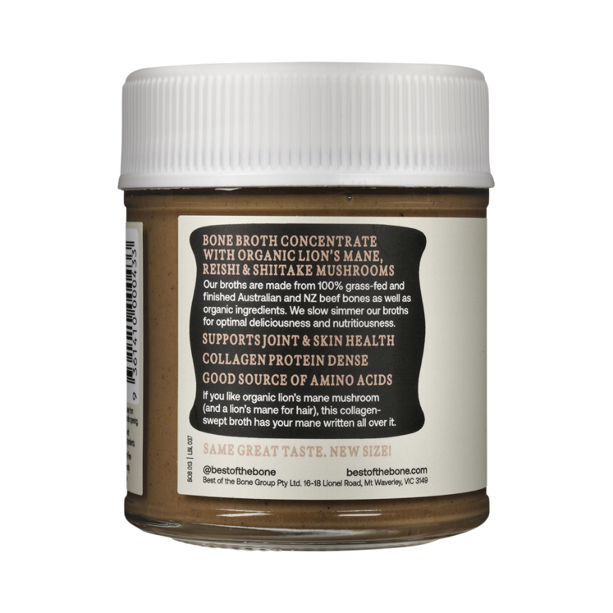 Best Bone Bone Broth Beef Conc Org Mushrooms 180g