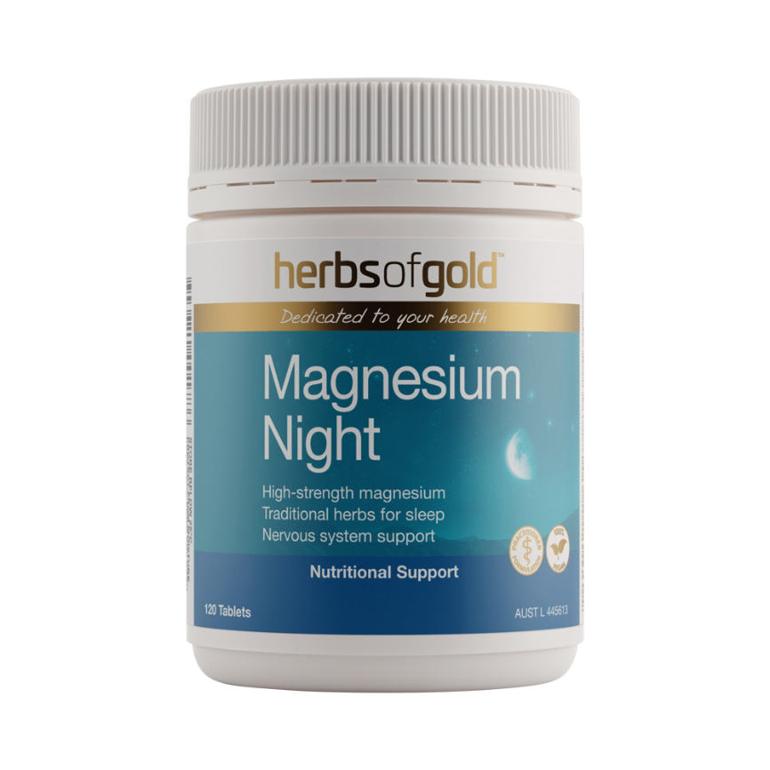 Herbs Of Gold Magnesium Night 120t