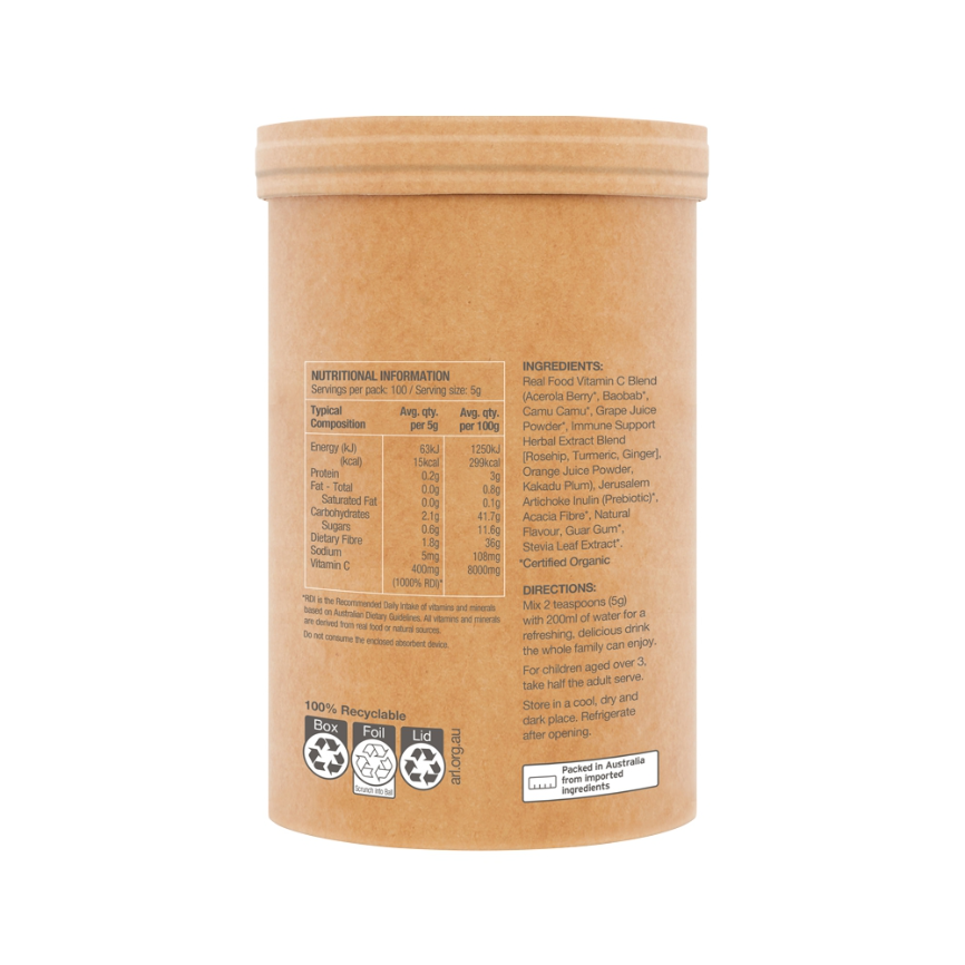 Raw Organic Vitamin C Passionfruit 500g