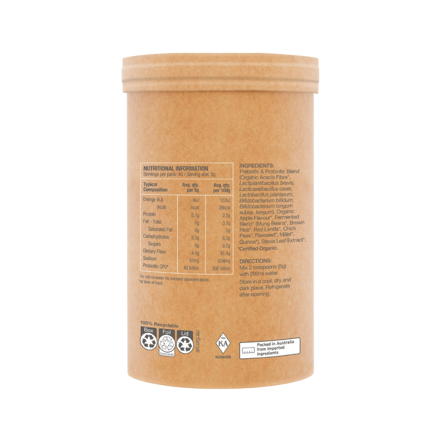 Raw Organic Probiotics Cloudy Apple 200g