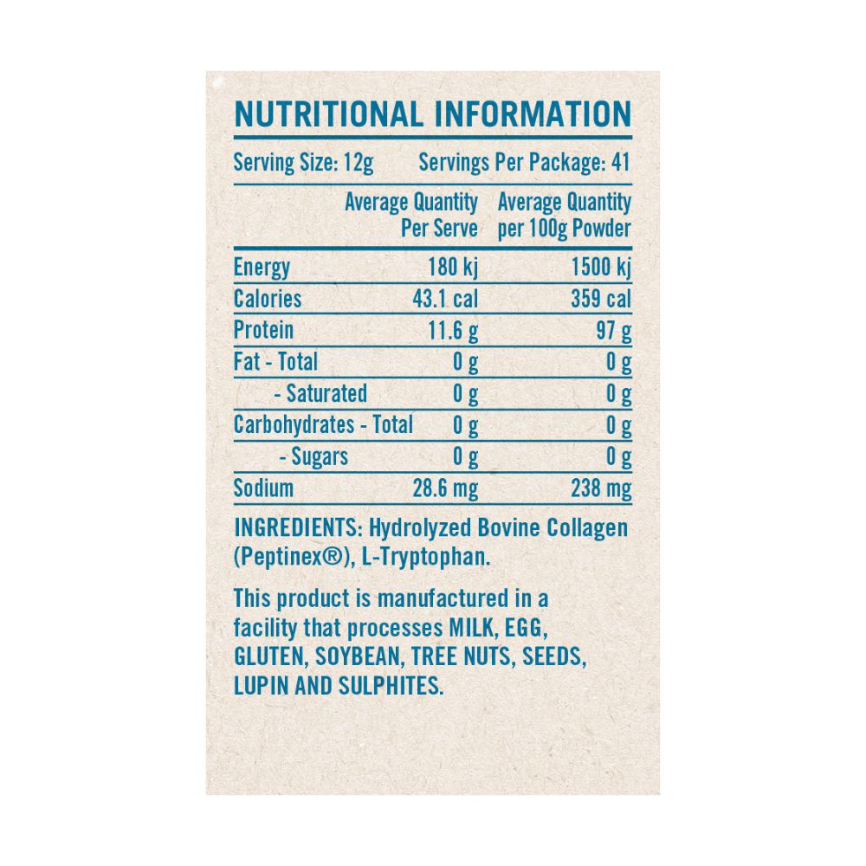 Rapid Supplements Pure Collagen Peptides 500g