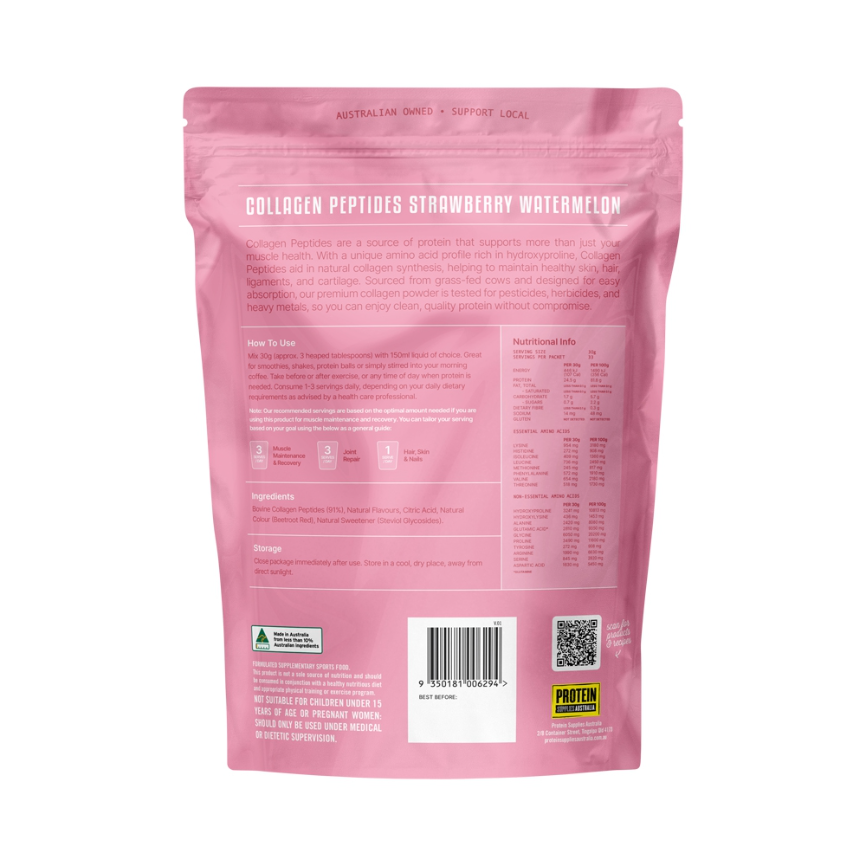 Protein Supplies Collagen Strawberry Watermelon 1kg