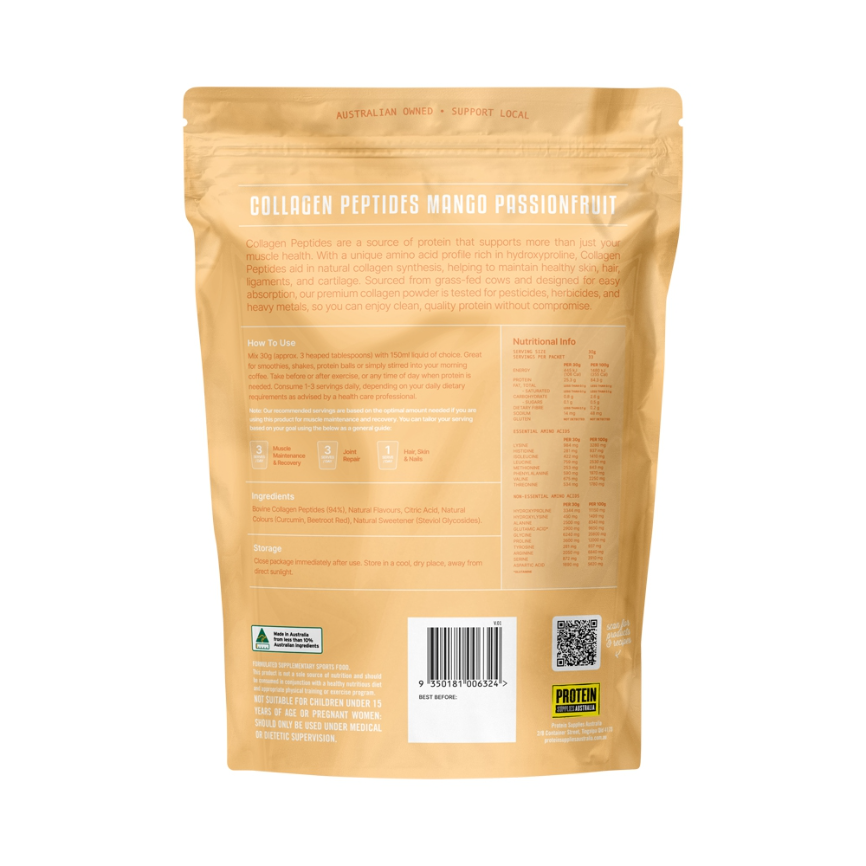 Protein Supplies Collagen Mango Passionfruit 1kg
