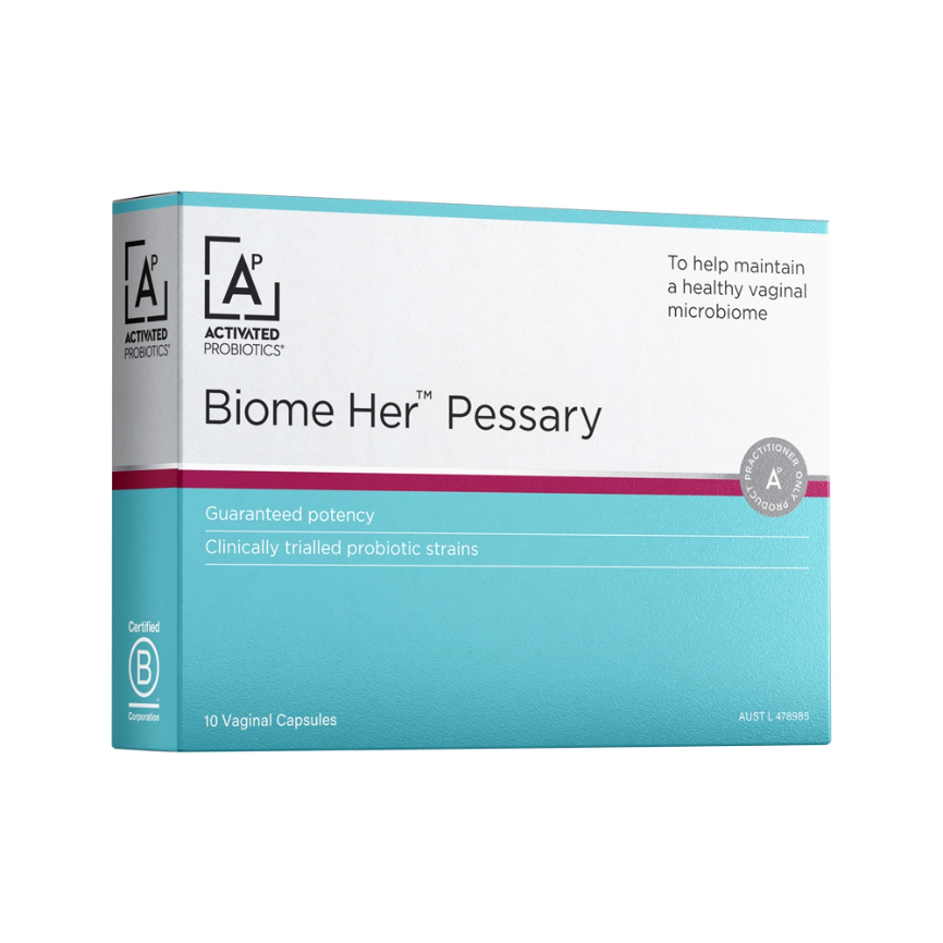 Activated Probiotics Biome Her Pessary X 10 Vaginal Caps