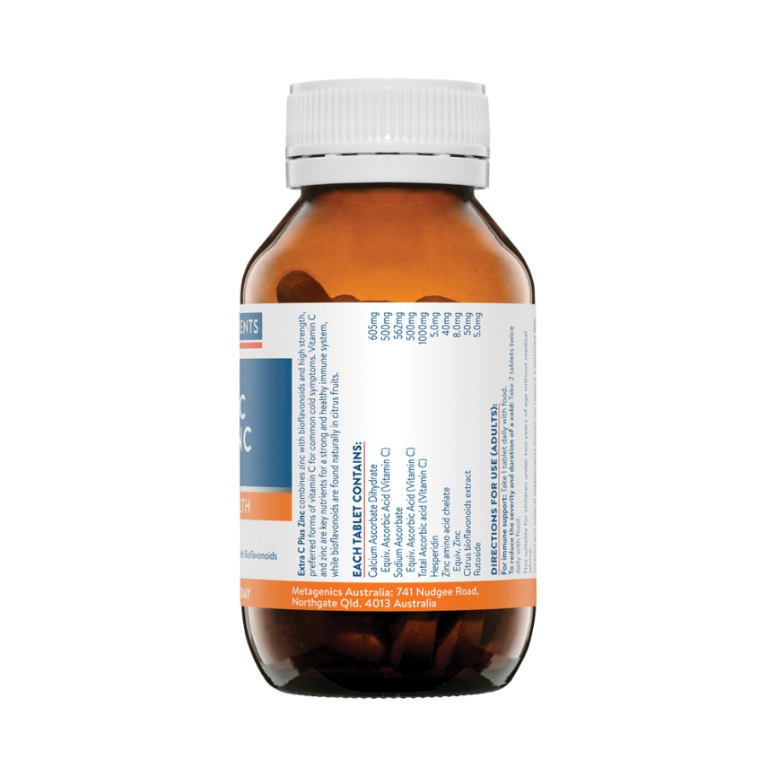 Ethical Nutrients Extra C Plus Zinc 60t