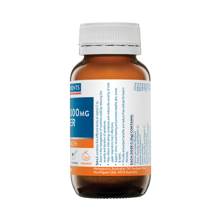 Ethical Nutrients Extra C 1000mg Powder Orange 100g