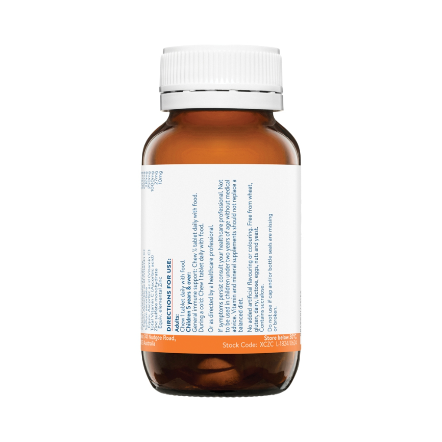Ethical Nutrients Extra C Zingles Chewable Orange 50t
