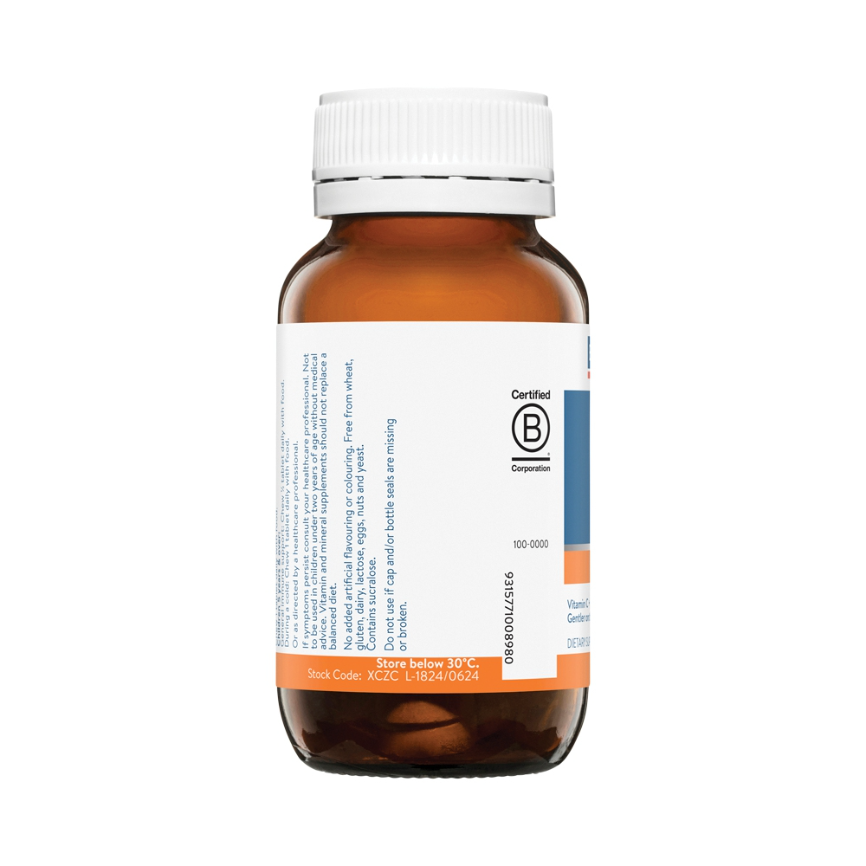 Ethical Nutrients Extra C Zingles Chewable Orange 50t