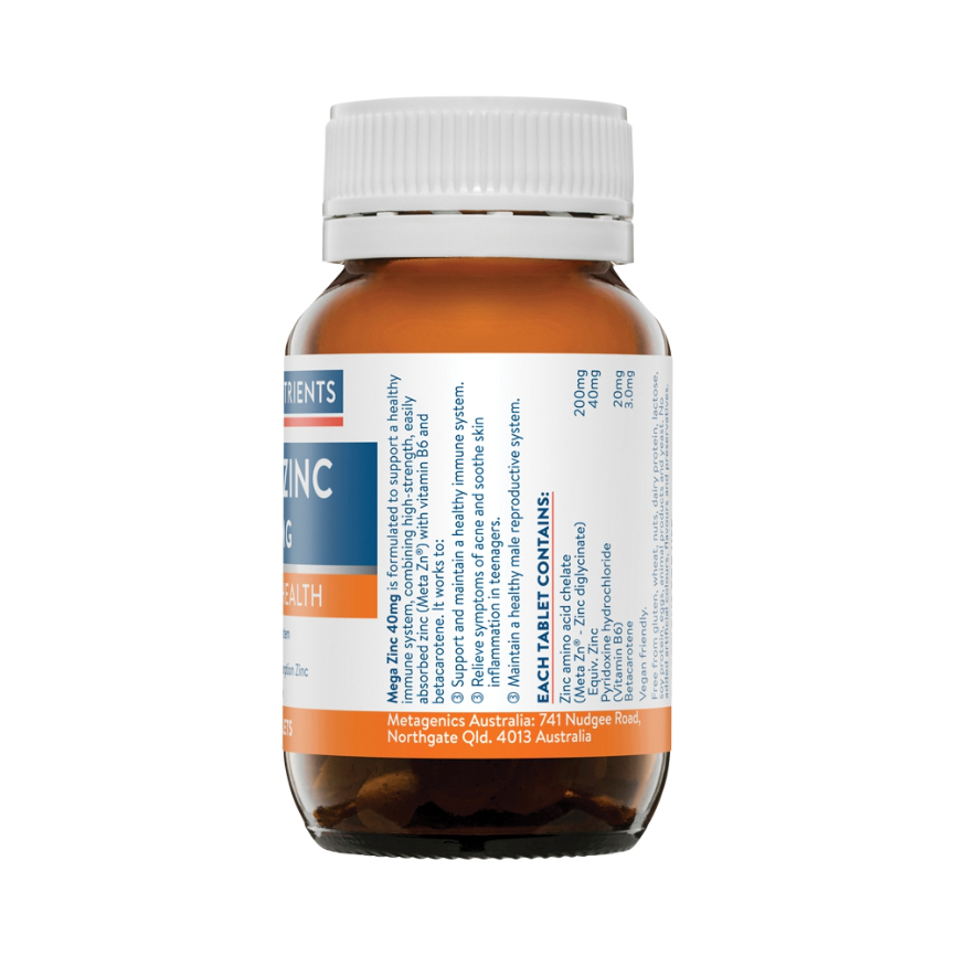 Ethical Nutrients Mega Zinc 40mg 120t