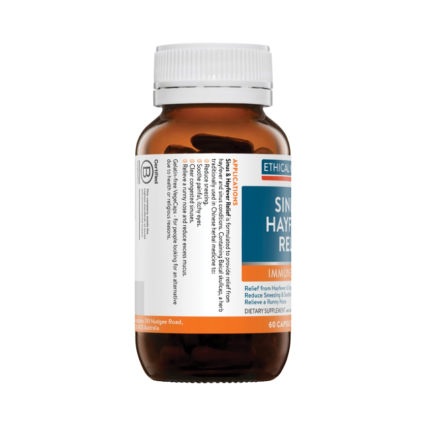 Ethical Nutrients Sinus Hayfever Relief 60c