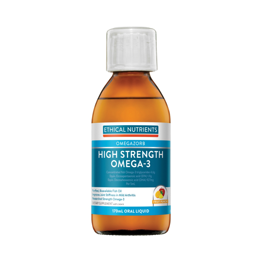 Ethical Nutrients Hgh Strength Omega 3 Fruit Punch 170ml