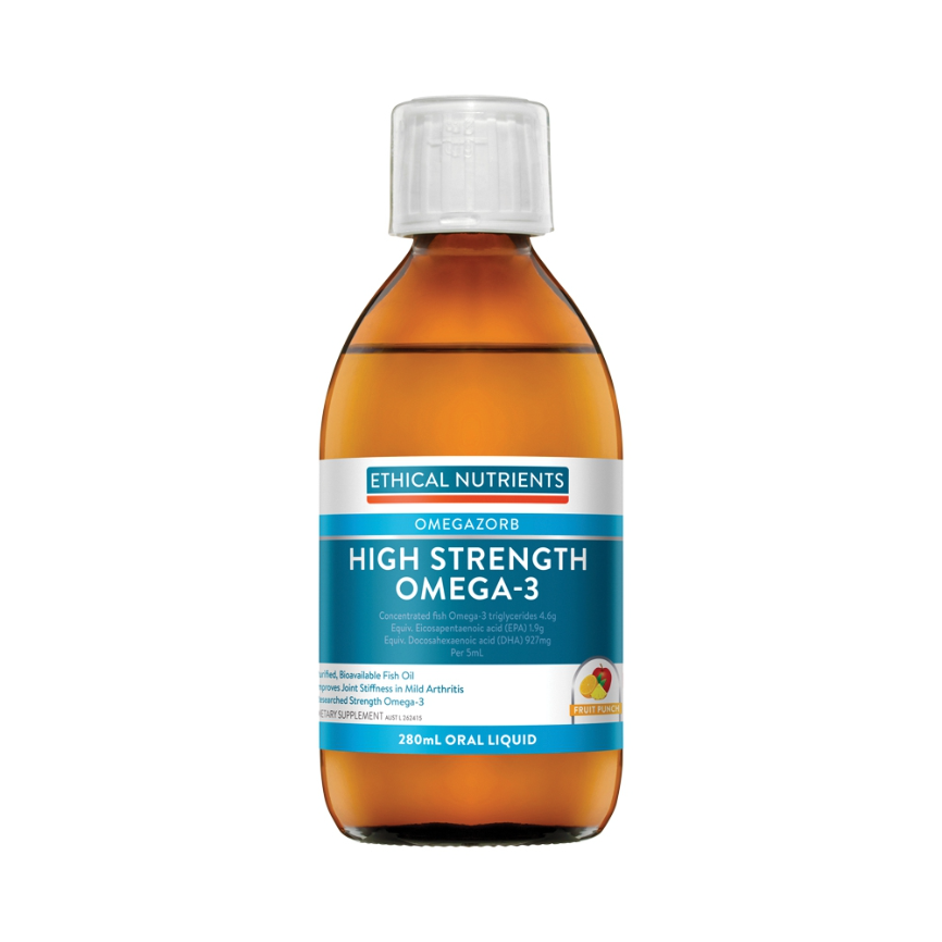Ethical Nutrients Hgh Strength Omega 3 Fruit Punch 280ml
