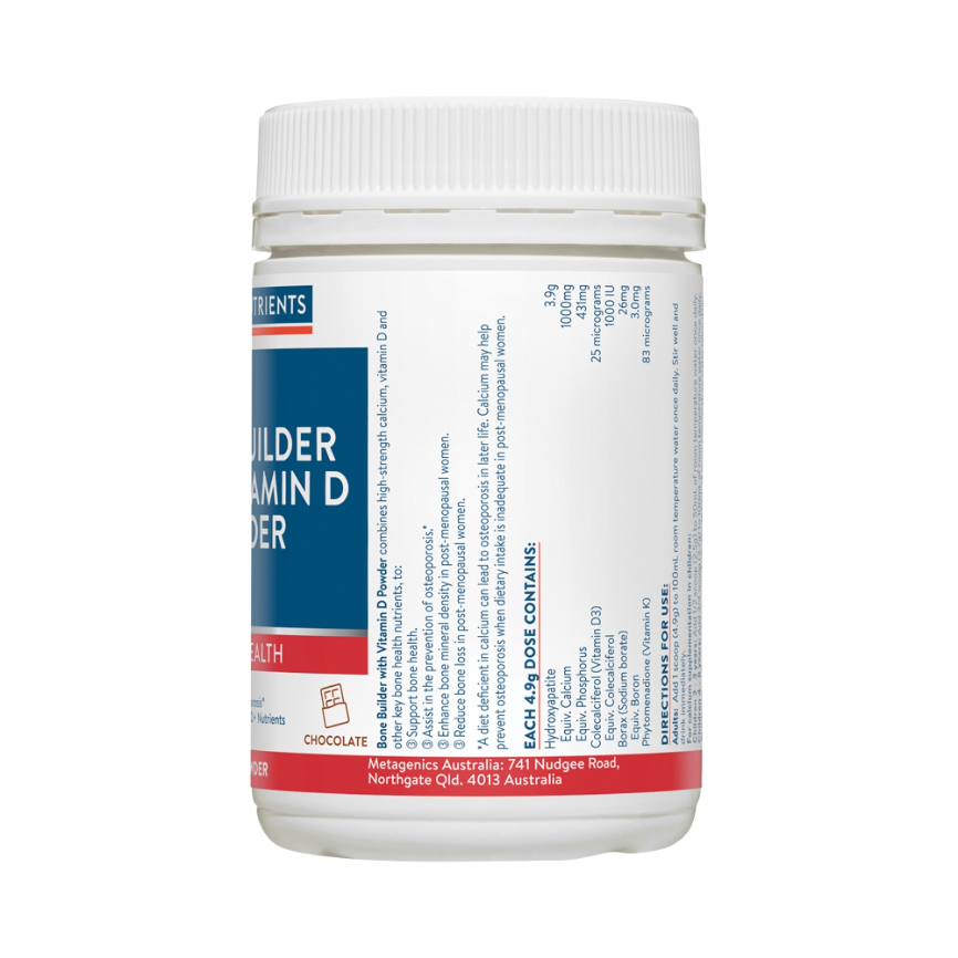 Ethical Nutrients Bone Builder Vitamin D Powder Choc 150g