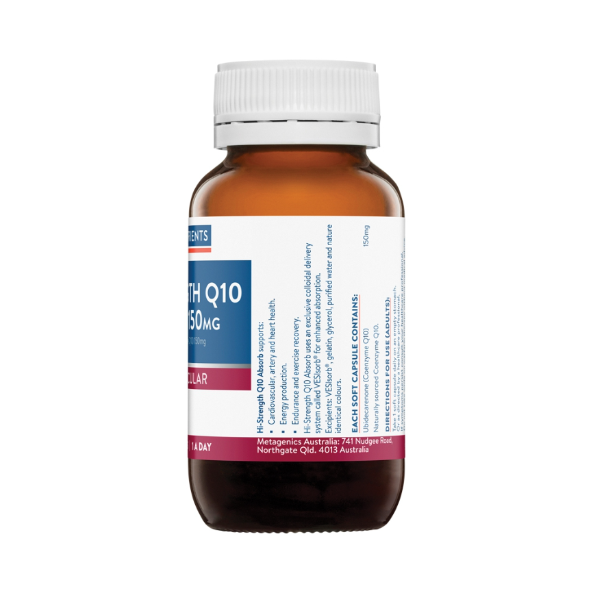 Ethical Nutrients Hi Strength Q10 Absorb 150mg 60c